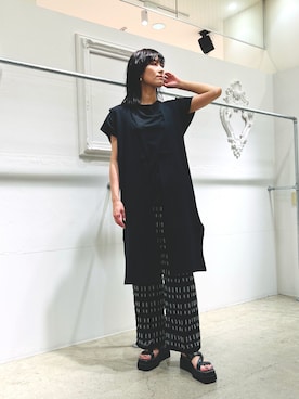 「OSMOSIS（オズモーシス）のアイテム」を使った、OSMOSIS大分 ORIEさん（レディース・170cm）の夏コーディネート
