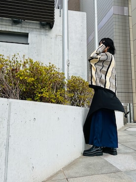 「OSMOSIS（オズモーシス）のアイテム」を使った、OSMOSIS大分 ORIEさん（レディース・170cm）の春コーディネート