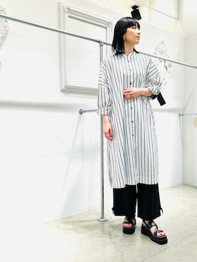 「OSMOSIS（オズモーシス）のアイテム」を使った、OSMOSIS大分 ORIEさん（レディース・170cm）の春コーディネート