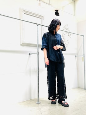 「OSMOSIS（オズモーシス）のアイテム」を使った、OSMOSIS大分 ORIEさん（レディース・170cm）の春コーディネート