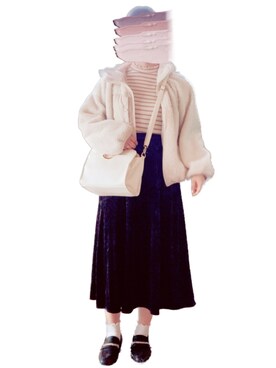 「Green　Parks（グリーンパークス）のアイテム（その他アウター）」を使った、pana＊さん（レディース・157cm）の冬コーディネート