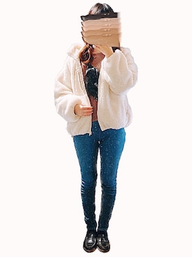 「Green　Parks（グリーンパークス）のアイテム（その他アウター）」を使った、pana＊さん（レディース・157cm）の冬コーディネート