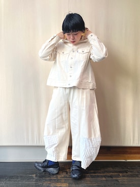 「gomme（ゴム）のアイテム」を使った、gommeさん（レディース・156cm）の冬コーディネート