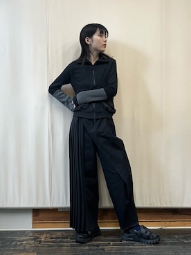 「プリーツパンツ」｜gommeさん（レディース・164cm）の秋コーディネート