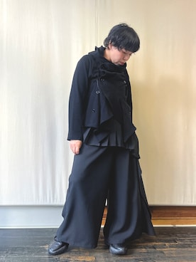 「gomme（ゴム）のアイテム」を使った、gommeさん（レディース・156cm）の冬コーディネート