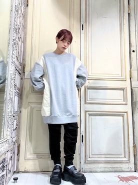 「gomme（ゴム）のアイテム（パンツ）」を使った、gommeさん（レディース・158cm）の秋コーディネート