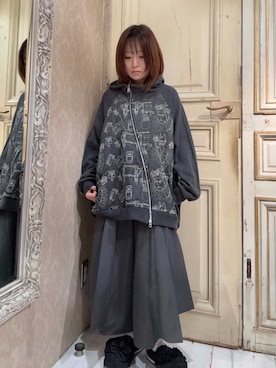 「gomme（ゴム）のアイテム」を使った、gommeさん（レディース・152cm）の秋コーディネート