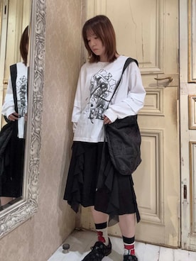 「gomme（ゴム）のアイテム」を使った、gommeさん（レディース・152cm）の秋コーディネート