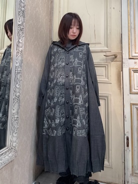 「gomme（ゴム）のアイテム」を使った、gommeさん（レディース・152cm）の秋コーディネート