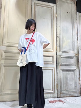 「gomme（ゴム）のアイテム」を使った、gommeさん（レディース・158cm）の秋コーディネート