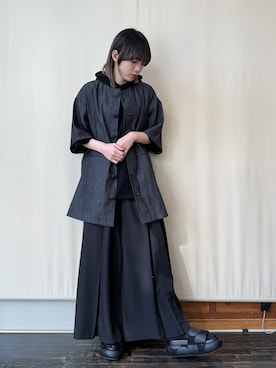 「gomme（ゴム）のアイテム」を使った、gommeさん（レディース・164cm）の冬コーディネート