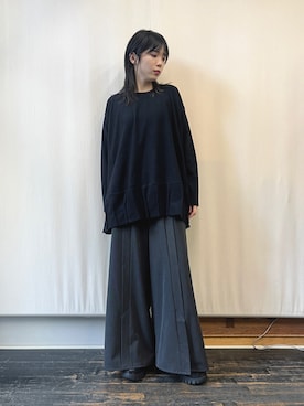 「gomme（ゴム）のアイテム」を使った、gommeさん（レディース・164cm）の秋コーディネート