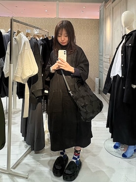 「gomme（ゴム）のアイテム（ワンピース/ドレス）」を使った、gommeさん（レディース・152cm）の冬コーディネート