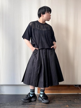 「透け感」｜gommeさん（レディース・156cm）の春コーディネート