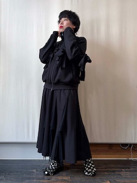 「gomme（ゴム）のアイテム」を使った、gommeさん（レディース・152cm）の秋コーディネート