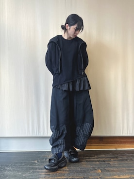 「gomme（ゴム）のアイテム」を使った、gommeさん（レディース・164cm）の冬コーディネート