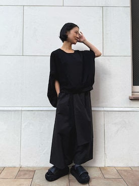 「gomme（ゴム）のアイテム」を使った、gommeさん（レディース・153cm）の冬コーディネート