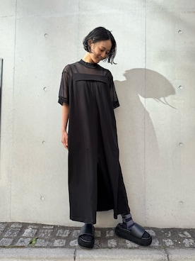 「スリットワンピース」｜gommeさん（レディース・153cm）の冬コーディネート