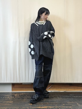 「ハイネックトップス」｜gommeさん（レディース・164cm）の秋コーディネート