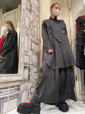 「gomme（ゴム）のアイテム」を使った、gommeさん（レディース・161cm）の秋コーディネート