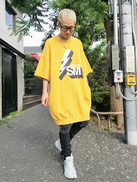 「BALMAIN（バルマン）のアイテム」を使った、MKさん（メンズ・175cm）の夏コーディネート