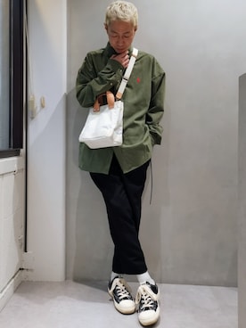 「READYMADE（レディメイド）のアイテム（トップス）」を使った、MKさん（メンズ・175cm）の夏コーディネート