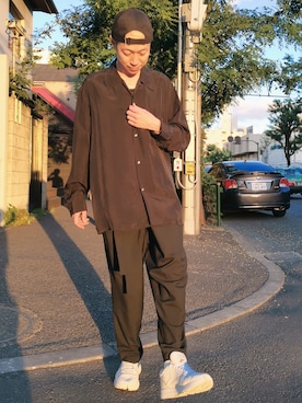 「URU（ウル）のアイテム」を使った、MKさん（メンズ・175cm）の夏コーディネート