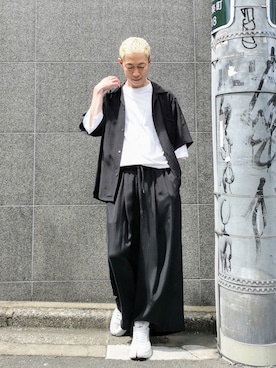 「URU（ウル）のアイテム（パンツ）」を使った、MKさん（メンズ・175cm）の夏コーディネート