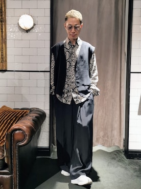 「URU（ウル）のアイテム（パンツ）」を使った、MKさん（メンズ・175cm）の秋コーディネート