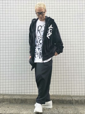 「1piu1uguale3 RELAX（ウノピュウノウグァーレトレリラックス）のアイテム（ブルゾン）」を使った、MKさん（メンズ・175cm）の夏コーディネート