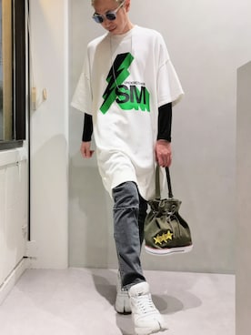 「UNDERCOVER（アンダーカバー）のアイテム（パンツ）」を使った、MKさん（メンズ・175cm）の夏コーディネート