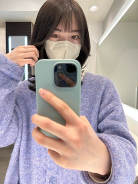 「ムラサキコーデ」｜ERIKAさん（レディース・164cm）の冬コーディネート