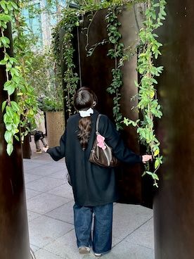 「アイテム（ピーコート）」を使った、ayaneさん（レディース・163cm）の春コーディネート