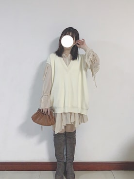 「COCO DEAL（ココディール）のアイテム」を使った、Etoileさん（レディース・155cm）の秋コーディネート