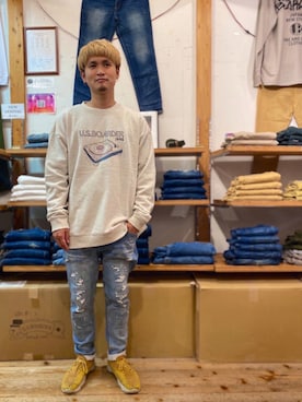 「秋トレンド2021」｜USboarder matsushitaさん（メンズ・172cm）の秋コーディネート