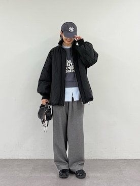 「CIAOPANIC TYPY（チャオパニックティピー）のアイテム（ブルゾン）」を使った、yumiさん（レディース・165cm）の冬コーディネート