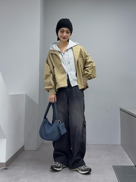 「CIAOPANIC TYPY（チャオパニックティピー）のアイテム（ジャケット/アウター）」を使った、yumiさん（レディース・165cm）の冬コーディネート