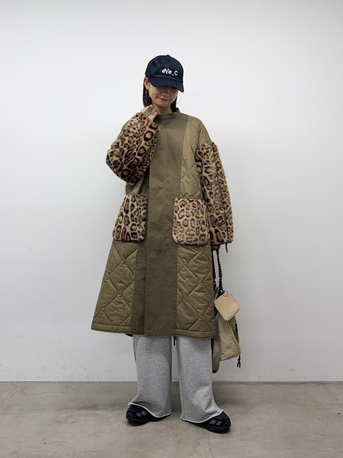 etsinta キルティング切り替えコート CIAOPANIC TYPY｜etsintaファー切替ノーカラーキルティング