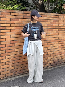 「CIAOPANIC TYPY（チャオパニックティピー）のアイテム（パンツ）」を使った、yumiさん（レディース・165cm）の春コーディネート