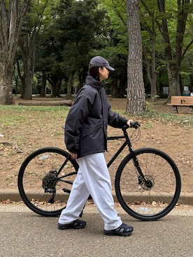 「アイテム（ダウンジャケット/コート）」を使った、yumiさん（レディース・165cm・20代）の秋コーディネート