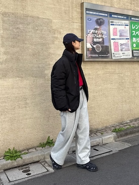 「アイテム（ダウンジャケット/コート）」を使った、yumiさん（レディース・165cm）の秋コーディネート