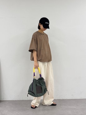 「CIAOPANIC TYPY（チャオパニックティピー）のアイテム（帽子）」を使った、yumiさん（レディース・165cm）の夏コーディネート