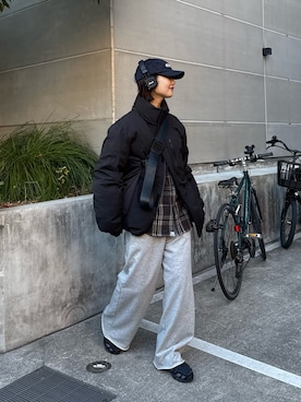 「CIAOPANIC TYPY（チャオパニックティピー）のアイテム（ダウンジャケット/コート）」を使った、yumiさん（レディース・165cm）の冬コーディネート