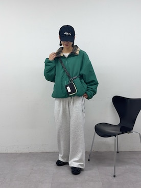 「CIAOPANIC TYPY（チャオパニックティピー）のアイテム（ブルゾン）」を使った、yumiさん（レディース・165cm）の秋コーディネート