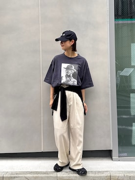 「CIAOPANIC TYPY（チャオパニックティピー）のアイテム（パンツ）」を使った、yumiさん（レディース・165cm）の春コーディネート