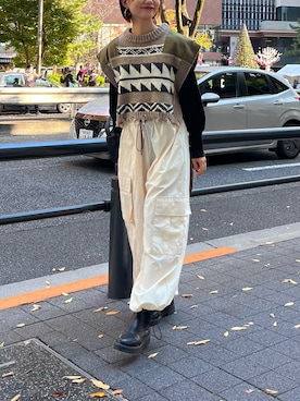 「ベストコーデ」｜「アイテム（ブーツ）」を使った、yumiさん（レディース・165cm）の秋コーディネート