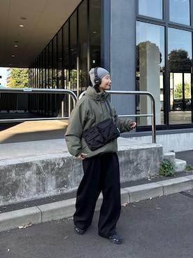 「アイテム（ダウンジャケット/コート）」を使った、yumiさん（レディース・165cm・20代）の冬コーディネート