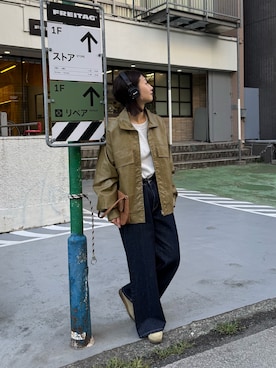 「アイテム（ハンドバッグ）」を使った、yumiさん（レディース・165cm）の秋コーディネート