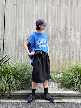 「etsinta（エシンタ）のアイテム」を使った、yumiさん（レディース・165cm）の夏コーディネート