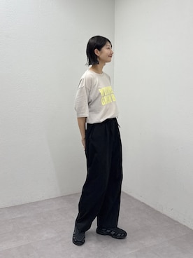 「ナイロンパンツ」｜yumiさん（レディース・165cm）の夏コーディネート